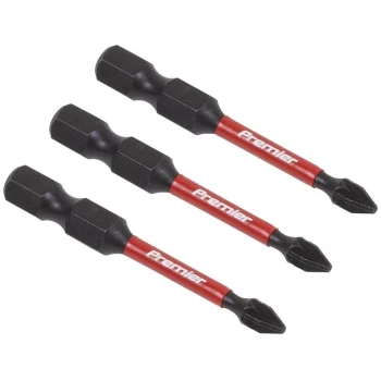 image of Sealey - AK8232 Pozi #1 Impact Power Tool Bits 50mm - 3pc