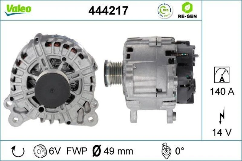 Image of Alternator VALEO 444217