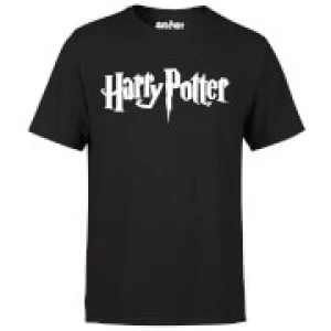 Image of Harry Potter Logo Black T-Shirt - L - Black