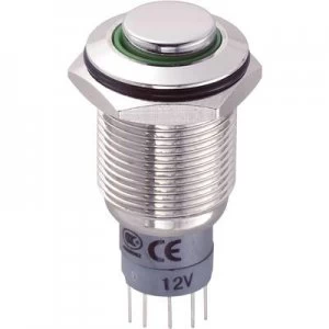 image of TRU COMPONENTS LAS2GQH 11ZEG12VNP Tamper proof pushbutton 250 V AC 3 A 1 x OnOn latch