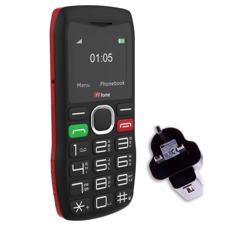 Image of TTfone TTfone TT880 Big Button Mobile Phone - Easy-to-Use, EE Pay As You Go SIM, USB C Charger