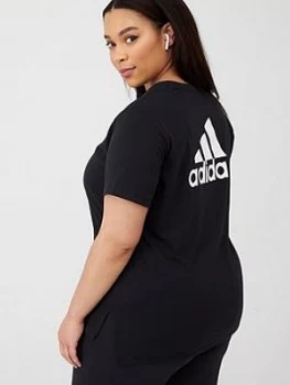 Image of adidas Plus Go To Tee - Black, Size 2X, Women