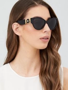 image of Versace Cat Eye Sunglasses - Black