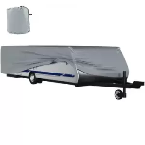 Image of VEVOR Pop Up Camper Cover, Fit for 12'-14' Trailers, Ripstop 4-Layer Non-woven Fabric Folding Trailer Covers, UV Resistant Waterproof RV Storage Cover