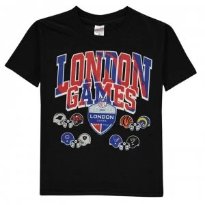 image of NFL London Games T Shirt Junior - Black