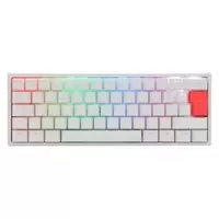 Image of Ducky One2 Mini 60% White Frame RGB USB Mechanical Gaming Keyboard Blue Cherry MX Switch UK Layout