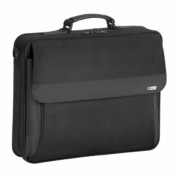 Image of Targus Intellect Business Travel and Commuter Messenger for 16-Inch Laptop Clamshell Case with Shoulder Strap, Black...