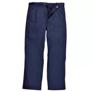 Image of Biz Weld Mens Flame Resistant Trousers Navy Blue 4XL 32"
