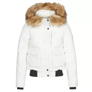 image of Superdry EVEREST BOMBER womens Jacket in White - Sizes S,M,L,XL