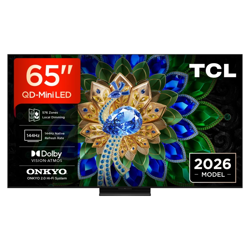 Image of TCL 65 QD-Mini LED TV Matte NXTVISION Display 144Hz 65A400U-UK Black 65A400U-UK
