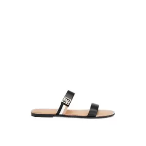 Image of BOSS Millie Flat Sandals - Black