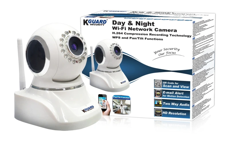 Image of Kguard QRT-301 PanTilt IP camera Box IP security camera Indoor 1280 x