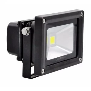 Image of Lighthouse IP65 Ultra Efficient LED Black Aluminium Floodlight - 10 Watt