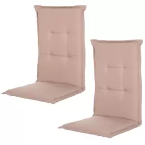 image of Outsunny Single Seat Replacement High Back Chair Folding Garden Seat Pad - Beige