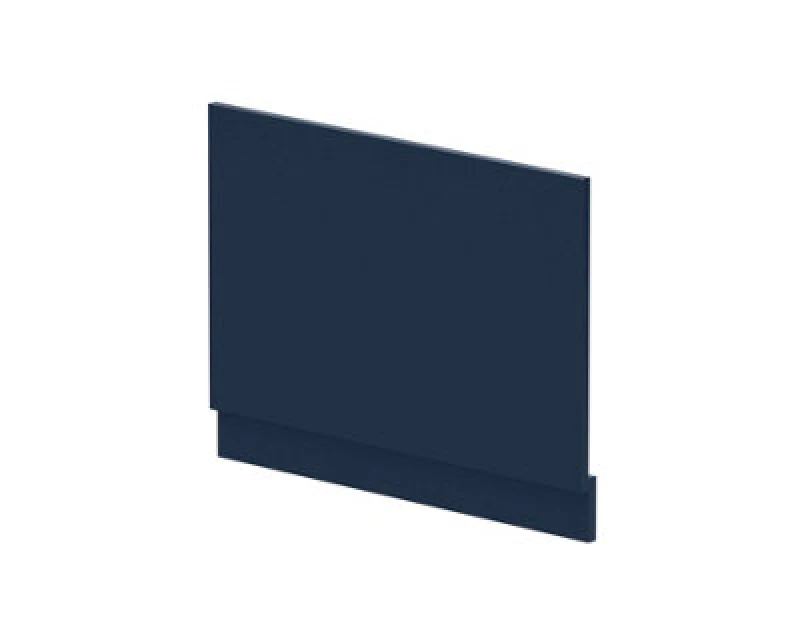 Image of Nuie Waterproof Shower Bath End Panel, Midnight Blue Bath Shower Panel For Straight Baths, 750mm