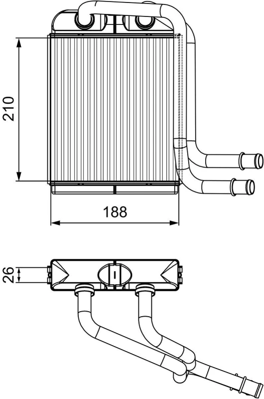 Image of Heater matrix VALEO 811524