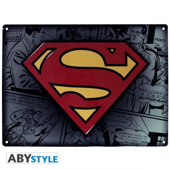 Image of DC Comics - Superman (28 x 38cm) Metal Plate
