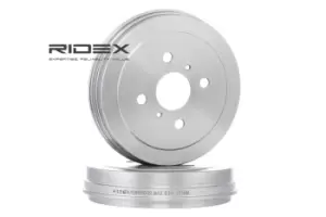 Image of RIDEX Brake Drum TOYOTA 123B0002 4243152020,4243152021 Rear Brakes,Drum Brake