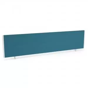 Image of ImpulseEvolve Plus Bench Screen 1800 Bespoke Maringa Teal White Frame