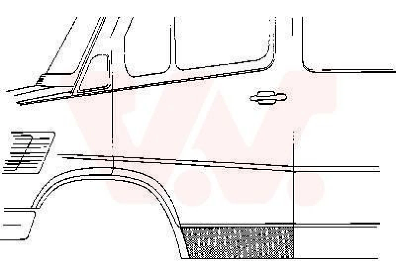 Image of VAN WEZEL Door repair panel VAN WEZEL 3070171
