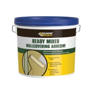 image of Everbuild WALLREADY4 Ready Mixed Wallcovering Adhesive 4.5kg