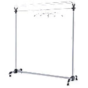 image of Alba Coat Rack 50 Hooks Silver