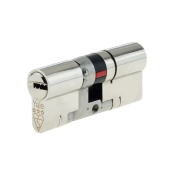 image of Yale - Platinum 3 Star Euro Cylinder Lock - 35/35 (70mm) - Nickel Plated Brass