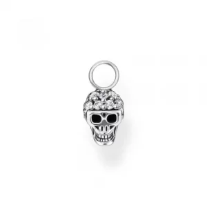 THOMAS SABO Silver Cubic Zirconia Skull Ear Pendant EP012-643-14