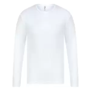 image of Absolute Apparel Mens Thermal Long Sleeve T-Shirt (S) (White)