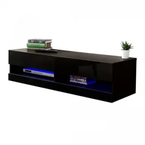 Image of Galicia 120cm LED Wall TV Unit Black