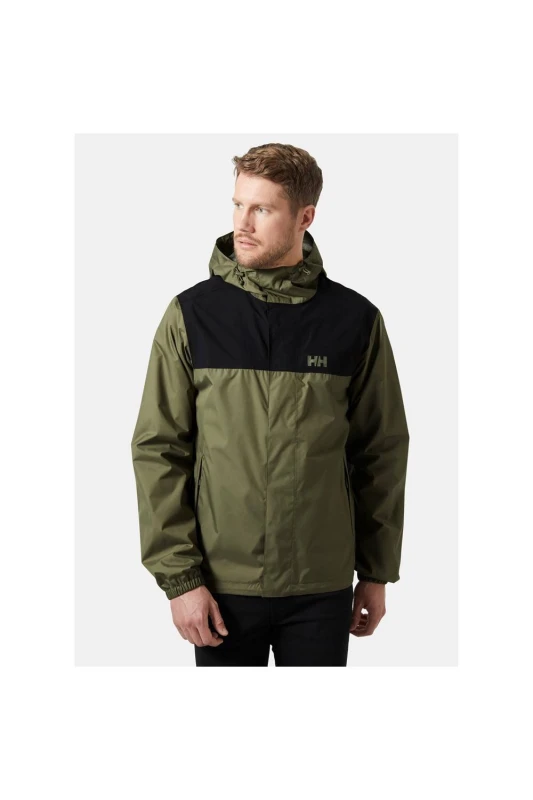 Image of Helly Hansen Sport Mens Vancouver Rain Jacket in Green Size: XL Green Male XL