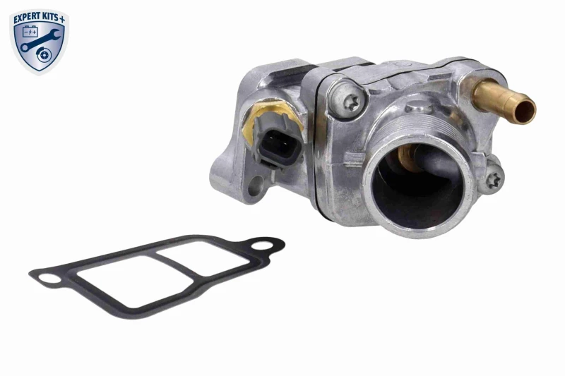 Image of VEMO V95-99-0003 Engine thermostat Opening Temperature: 90°C, with gasket/seal, with sensor Thermostat,coolant (316)