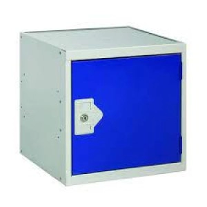 Image of One Compartment Cube Locker D300mm Blue Door MC00085
