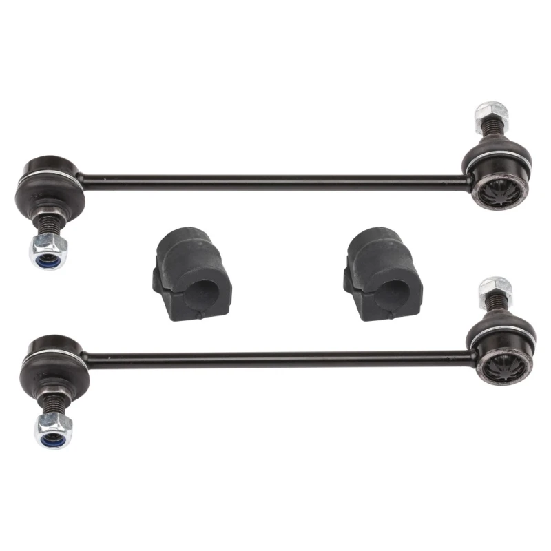 Image of RIDEX 1097S0062 Repair Kit, stabilizer suspension Front Axle Right, with coupling rod Rubber with fabric lining Repair Kit,stabilizer suspension (1097
