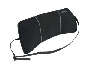 Image of Fellowes Portable Lumbar Back Support Black