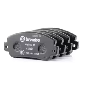 image of BREMBO BRAKE PAD SET OF 4 P23021