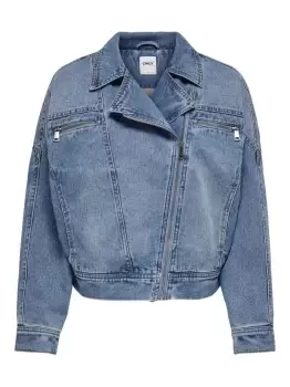 Image of ONLY Loose Fitted Denim Jacket Women Blue