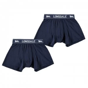 image of Lonsdale 2 Pack Trunk Junior Boys - Navy