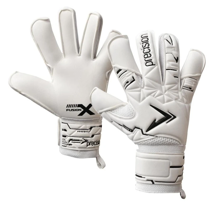Image of Precision Precision Men Fusion X Pro Classic Hybrid Giga Goalkeeper Gloves in White Size: 10 White 10 Male 5063527946300