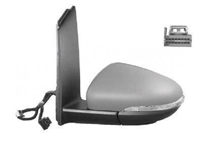 Image of VAN WEZEL 5735817 Wing mirror * HAGUS * Left, with memory, primed Outside Mirror (50)