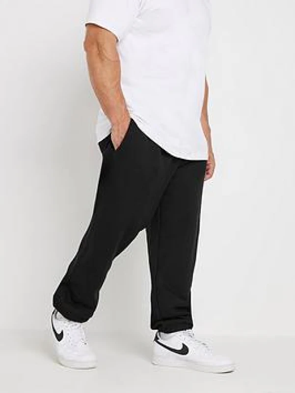Image of BadRhino BadRhino Men Cuffed Joggers in Black Size: 5-6X-Large Black 5-6XL Male 5063111770243