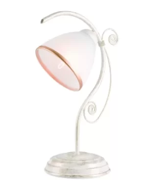 image of Retro Table Lamp White, 1x E27