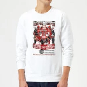 Image of Marvel Deadpool Kills Deadpool Sweatshirt - White - XL