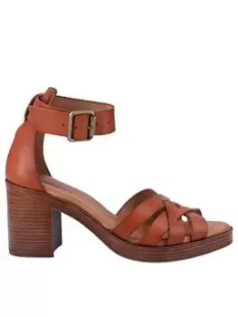 image of Hush Puppies Heeled Giselle Sandal - Tan, Brown, Size 3, Women