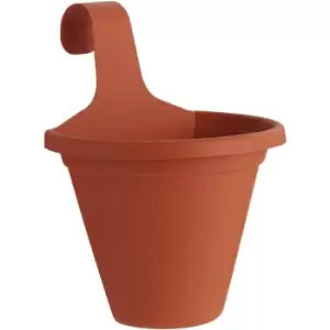 image of Terracotta Fence Hanging Pot Pack Of 2 - Terracotta - Clever Pots