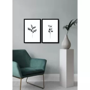 Image of 2PSCTCIZ-010 Multicolor Decorative Framed MDF Painting (2 Pieces)