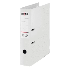 image of Rexel Choices Foolscap Polypropylene Lever Arch File 75mm - White