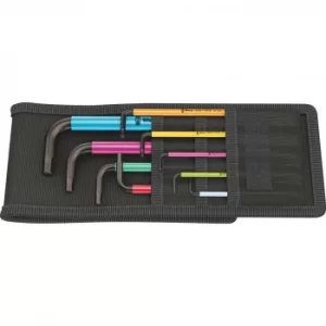 Image of Wera 950SPKL SZ 9 Piece Multicolour Hex Key Set