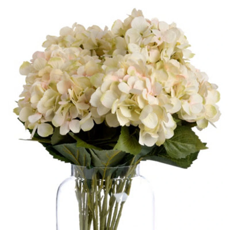 Image of Hill Interiors Faux Hydrangea Bouquet Cream/green (One Size)