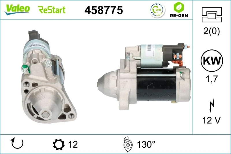 Image of Starter motor VALEO 458775